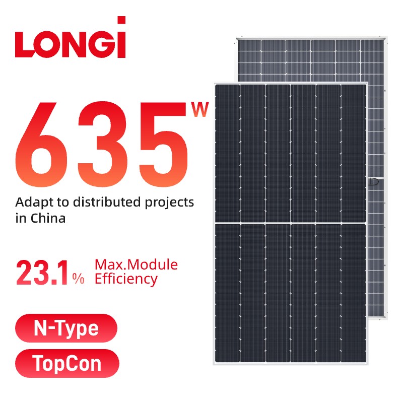 Panou solar LONGi Hi-MO7 Bifacial 615-645w LR5-78HGD