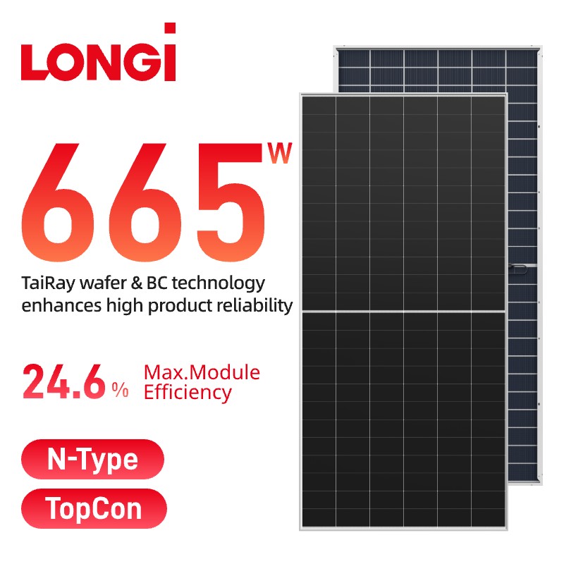 Panou solar LONGi Himo X10 Bifacial 640-670w LR7-72HVD