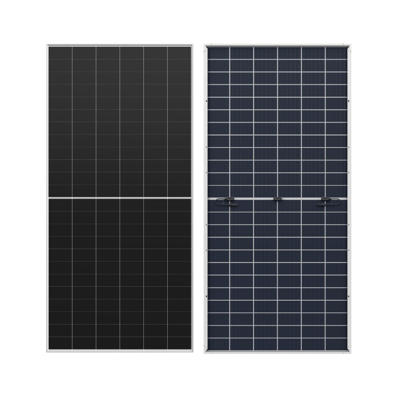 Panou solar bifacial WERAN 640-670W HPBC 2.0 – Modul PV cu dublu sticlă de contact OEM pentru proiecte utilitare și EPC