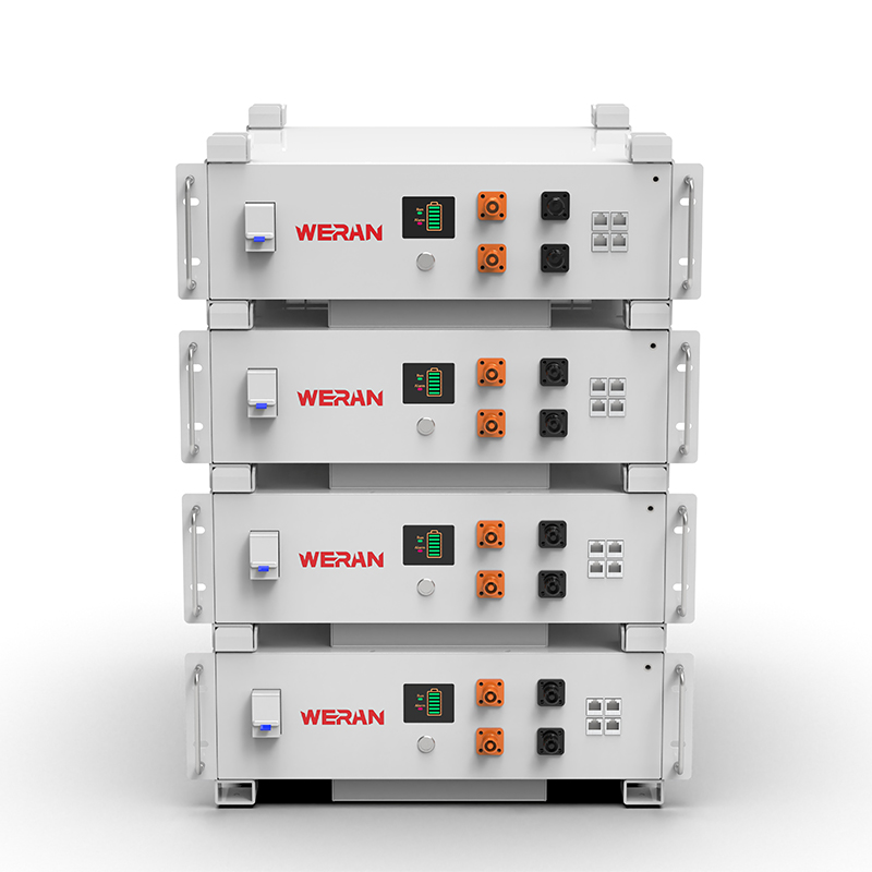 WERAN WRL-48100RW 51.2V 100Ah LiFePO4 Rack Battery (5.12kWh) – 8000 de cicluri, CAN/RS485, stivuibil Home ESS