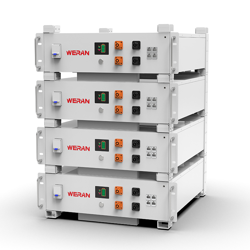 WERAN WRL-48100RW 51.2V 100Ah LiFePO4 Rack Battery (5.12kWh) – 8000 de cicluri, CAN/RS485, stivuibil Home ESS