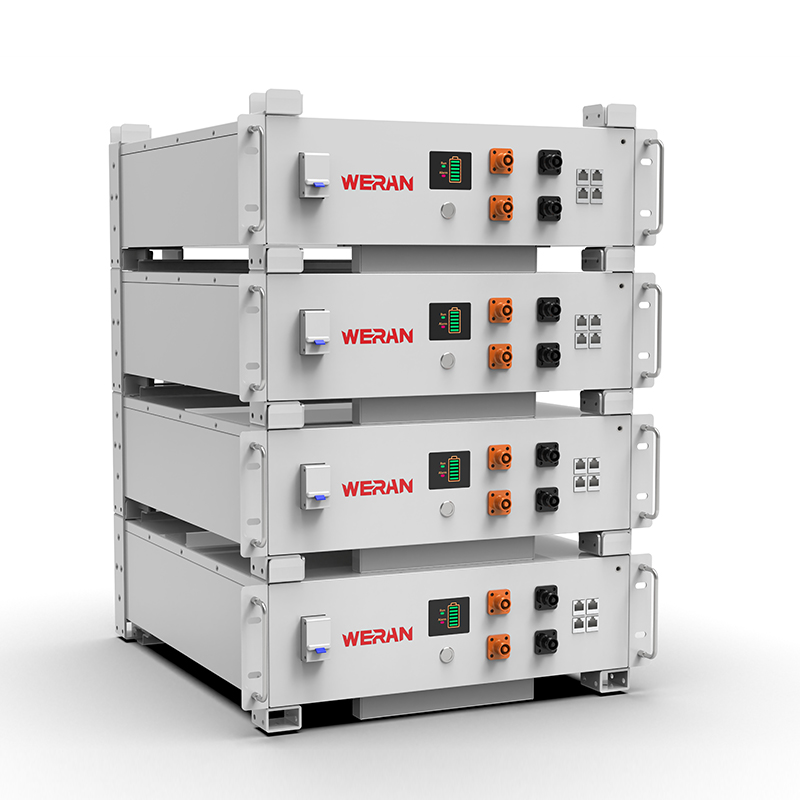 WERAN WRL-48100RW 51.2V 100Ah LiFePO4 Rack Battery (5.12kWh) – 8000 de cicluri, CAN/RS485, stivuibil Home ESS