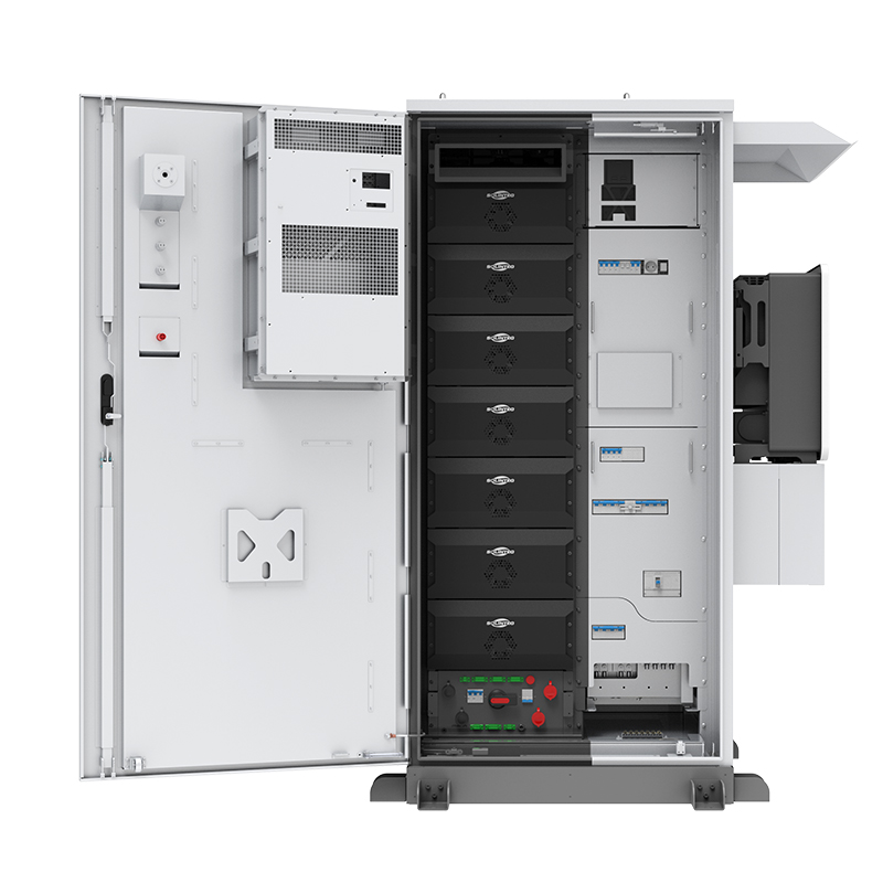 WERAN PTH 25-50kW 64.3-112.5kWh Dulap de stocare a energiei C&I All-in-One – Sistem integrat de stocare solară cu invertor hibrid