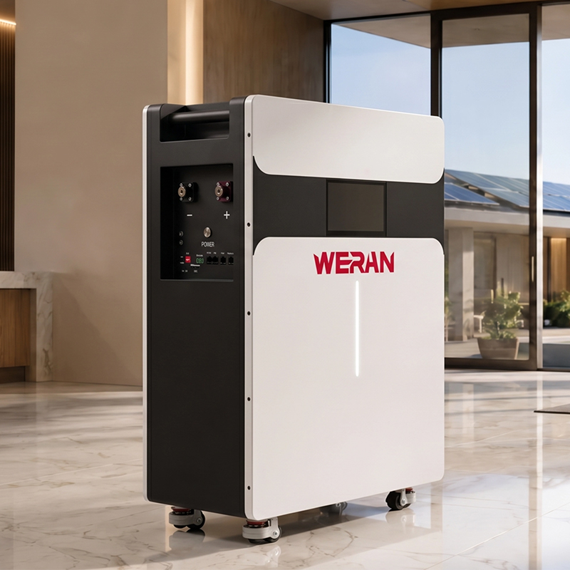 Pachet de baterii WERAN 51,2 V 314 Ah 16 kWh tip role LiFePO4 pentru stocarea energiei la domiciliu